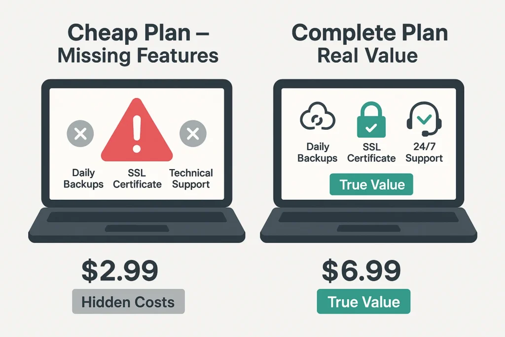 hosting-plan-value-comparison-cheap-vs-complete
