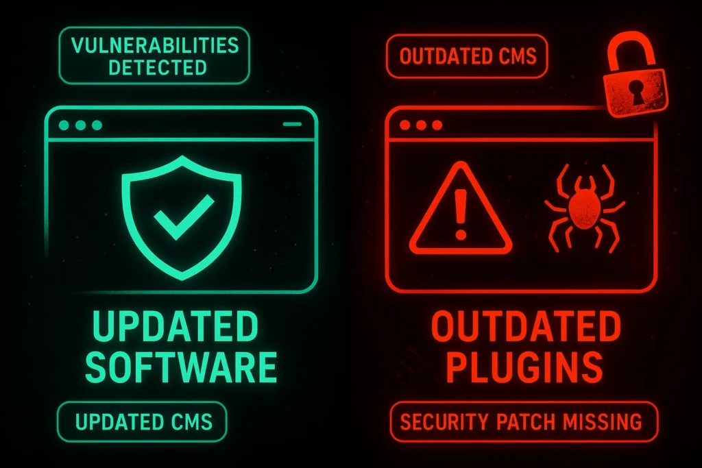 website-security-risk-outdated-vs-updated-cms-plugins